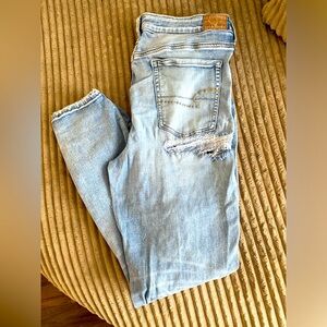 American Eagle - Next Level Stretch - Distressed Skinny Jean- Size 16R